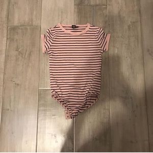 forever 21 striped bodysuit